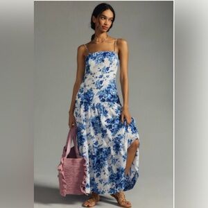 Maeve for Anthropology Drop Waist Dress